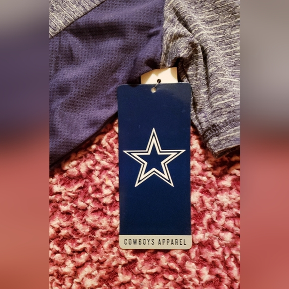 DALLAS COWBOYS Men's "Cannon Perf" Heathered Navy Blue T-Shirt( 2XL) - Picture 5 of 6